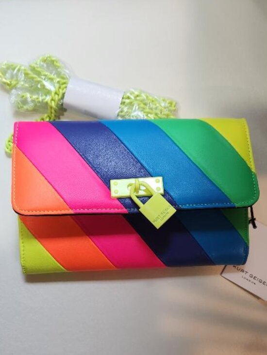 Kurt Geiger Handbags - Kurt Geiger London Brixton Chain Wallet Multi-color